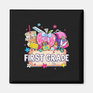 Preppy Supplies First Grade Happy Last Day Of Scho Magnet