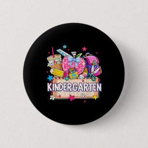Preppy Supplies Kindergarten Happy Last Day Of Sch 2 Inch Round Button