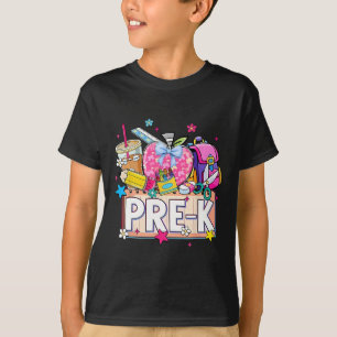 Preppy Supplies Pre-k Happy Last Day Of School Kid T-Shirt