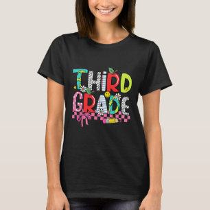 Preppy Supplies Third Grade Happy Last Day Of Scho T-Shirt