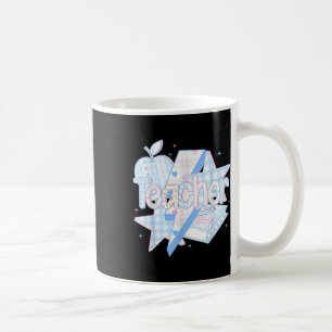Preppy Teacher Floral Coquette, Teach Love Inspire Coffee Mug