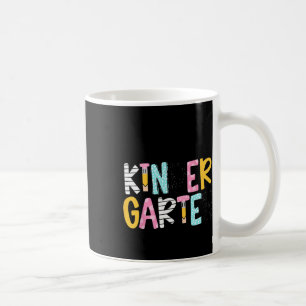 Preppy Teacher Pencil Notebook Hello Kindergarten Coffee Mug