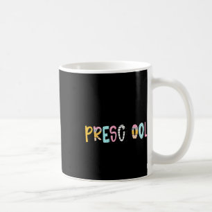 Preppy Teacher Pencil Notebook Hello Preschool Doo Coffee Mug
