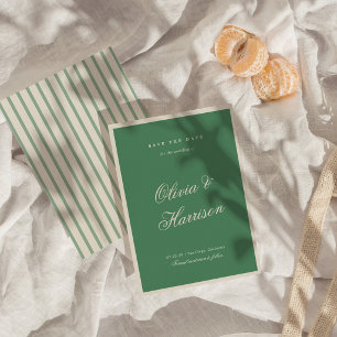 Preppy Tennis Club Green Save the Date Invitation