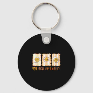 Preppy Thanksgiving You Know Why I'm Here Deviled Keychain