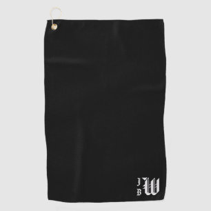 Preppy Triple Monogram   Golf Towel
