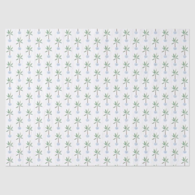 Preppy Tropical Banana Plant Chinoiserie Planter Tissue Paper (Front)