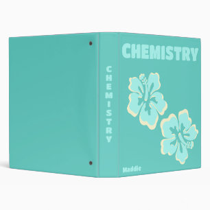 Preppy Tropical Flowers Aesthetic Binder