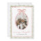 Preppy Vintage Pink Bow Family Photo Christmas