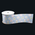 Preppy watercolor floral grandmillennial satin ribbon<br><div class="desc">Preppy watercolor floral grandmillennial Satin Ribbon</div>