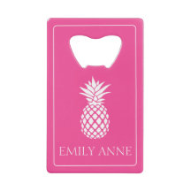Preppy White Pineapple on Pink