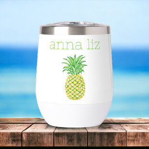 Preppy Yellow Green Pineaaple personnalisée