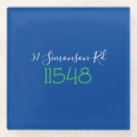 Preppy Zip Code Street Address Personalized