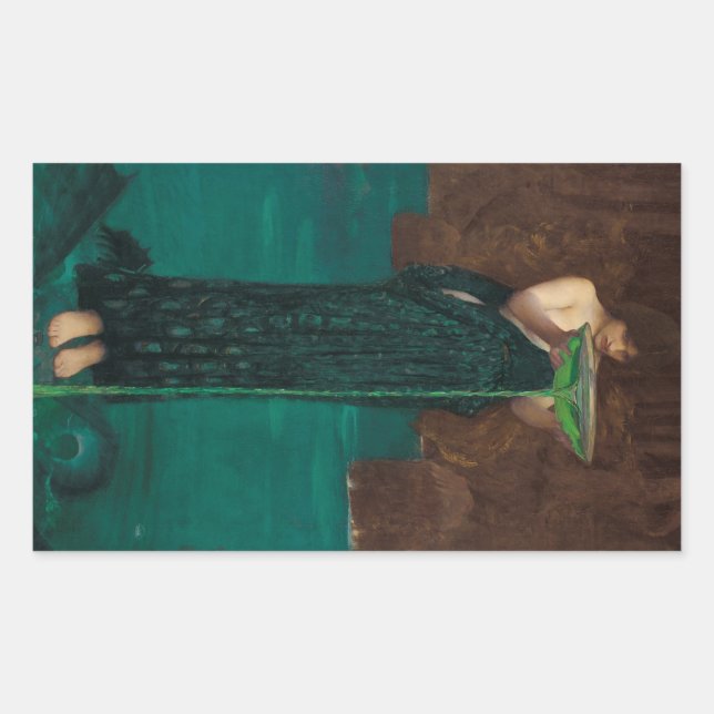 PreRaphaelite Art Circe Invidiosa Sticker (Front)