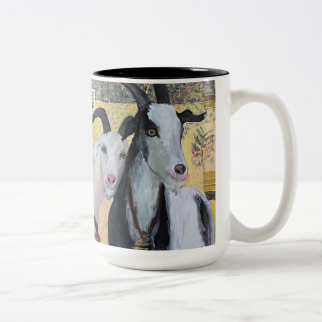 Près de Yo Chèvre Mug - Aimez les chèvres avec cha (Droit)