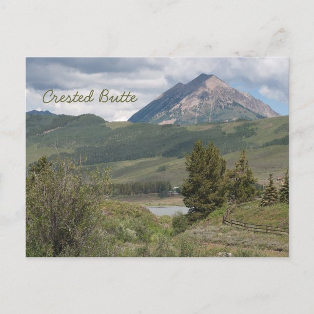 Près du lac peanut, butte crêtée, carte postale de (Devant)