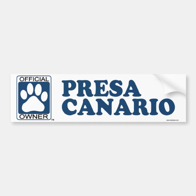 Presa Canario Blue Bumper Sticker (Front)