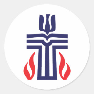 Presbyterian symbol classic round sticker