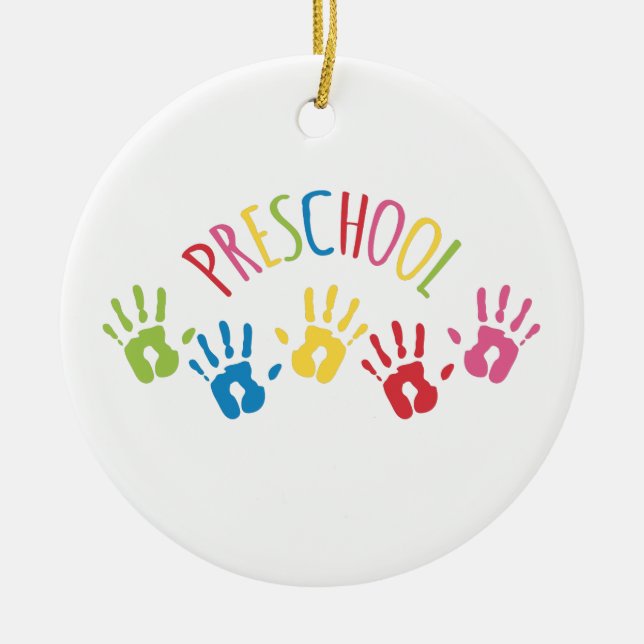 Preschool Ceramic Ornament (Front)