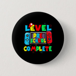 Preschool Complete Last Day Of School Video Game 1 2 Inch Round Button