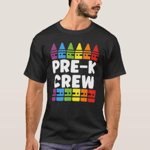 Preschool Crew Pre K Tribe Back To School Teacher T-Shirt