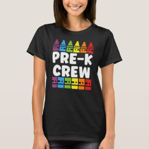 Preschool Crew Pre-K Tribe Back To School Teacher  T-Shirt