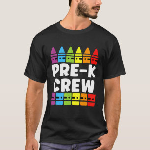 Preschool Crew Pre K Tribe Back To School Teacher  T-Shirt
