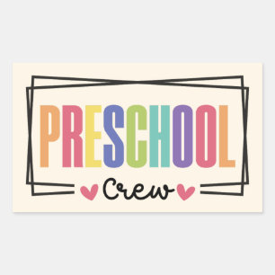 Preschool Crew Preschool Team Sticker