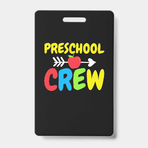 Preschool Crew Teacher Badge