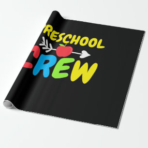 Preschool Crew Teacher Wrapping Paper