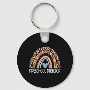 Preschool Director 100th Day Of School Principal R Keychain