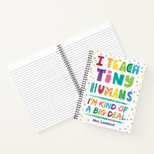 Preschool Elementary Teacher Appreciation Gift Notebook