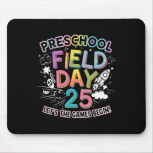 Preschool Field Day 2025 Let The Games Begin Kids  Mouse Pad