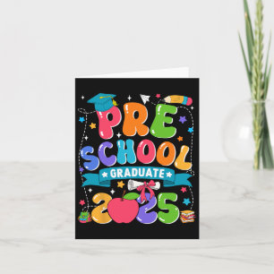 Preschool Graduation 2025 Kids Boys Girls Back To  Card
