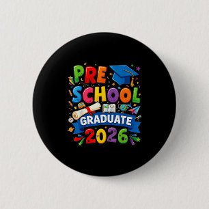 Preschool graduation 2026 pre-k graduate kids boys 2 inch round button