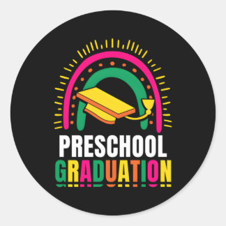 Preschool Graduation Graduate Pre School Graduates Classic Round Sticker