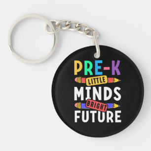 Preschool Kids Back to School Little Minds Bright Keychain