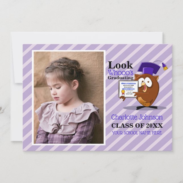 Preschool Kindergarten Photo Announcement (Front)