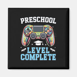 Preschool Level Complete Last Day Of School Gamer  Magnet