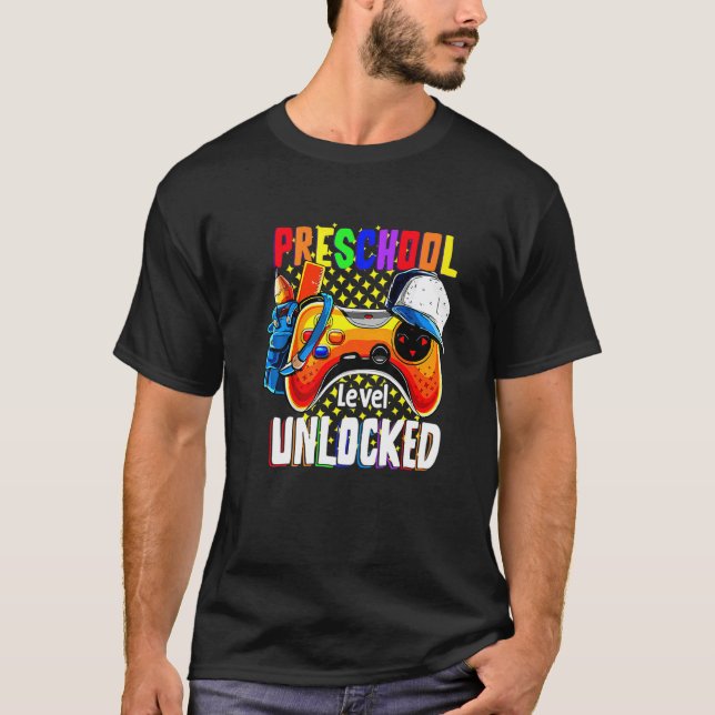 Preschool Level Unlocked Back To School T-Shirt (Front)