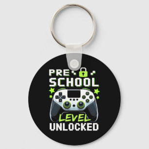 Preschool Level Unlocked Video Gamer Back To Schoo Keychain