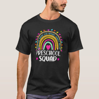 Preschool Pre K Rainbow Girls Boys Teacher Team Ki T-Shirt