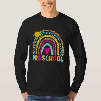 Preschool Rainbow Back To School Teacher Girls Boy T-Shirt