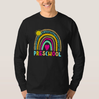 Preschool Rainbow Back To School Teacher Girls Boy T-Shirt