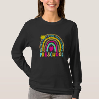 Preschool Rainbow Back To School Teacher Girls Boy T-Shirt