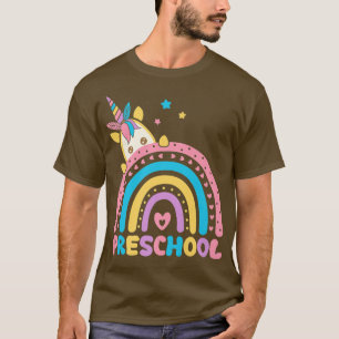 Preschool Rainbow Unicorn Back To School Teacher G T-Shirt