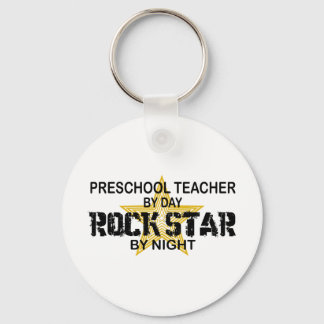 Preschool Rock Star by Night Keychain