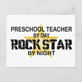 Preschool Rock Star by Night Postcard
