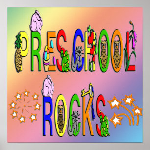 Preschool Rocks - Stars Poster