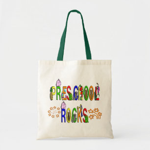 Preschool Rocks - Stars Tote Bag